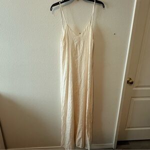 Chic Merritt Charles Cream Spaghetti Strap Maxi Dress